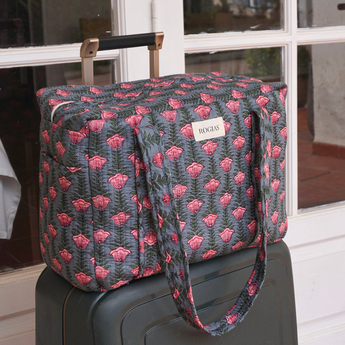 Carry-on travel bag 40x30x20 cm - Dusty Blue