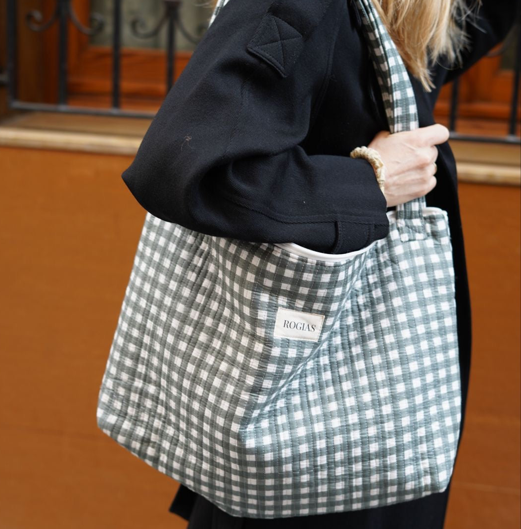 ROGIAS Mom Bag - Sage Vichy