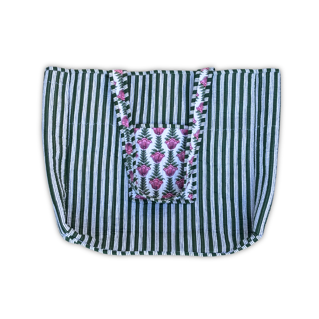 Reversable Tote bag - Forest green