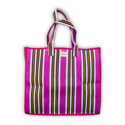 XL Nylon Beach Tote - Fuchsia