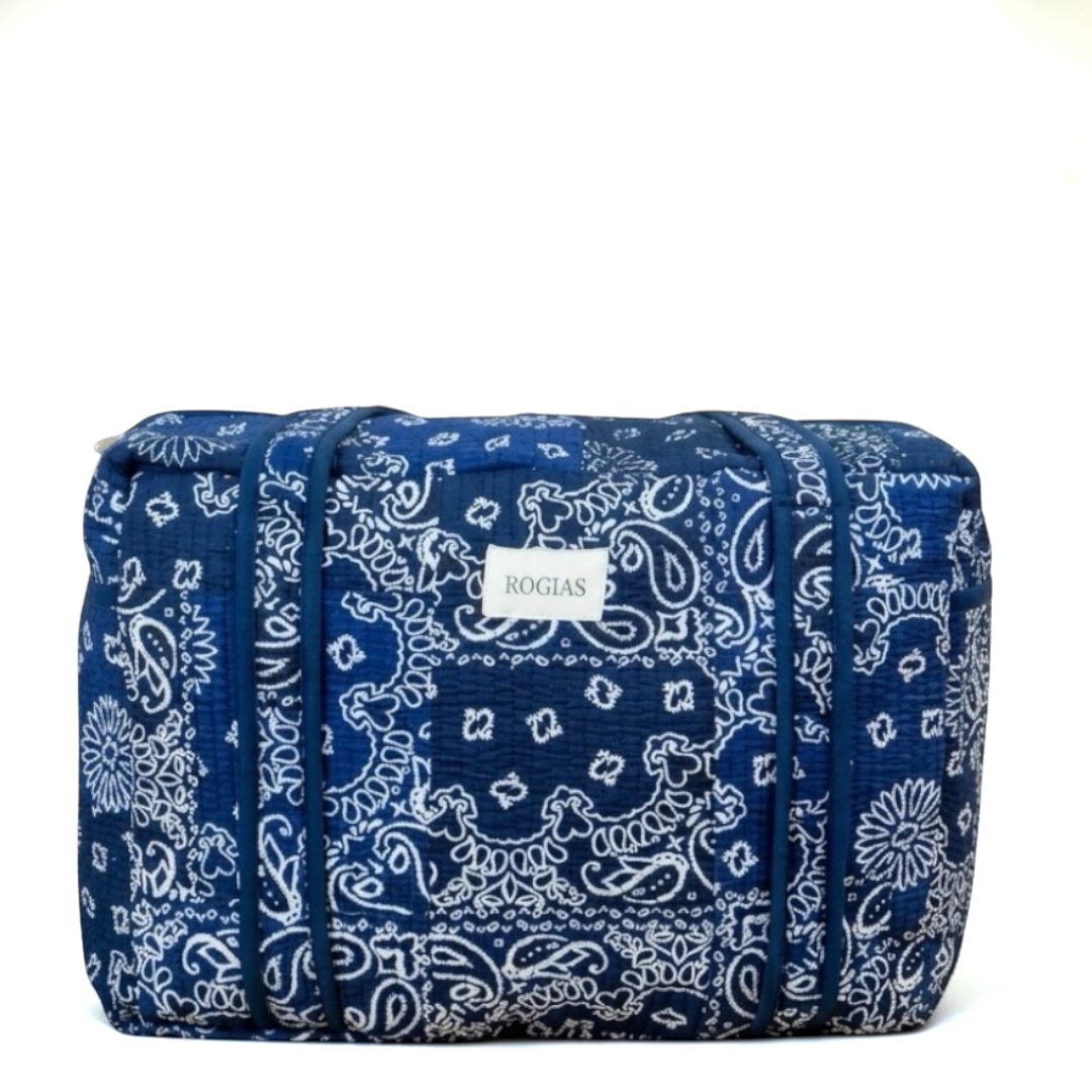 Carry-on travel bag 40x30x20 cm - Navy bandana