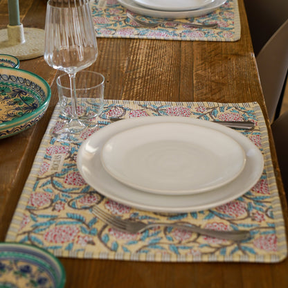 Set of 2 placemats - Butter yellow