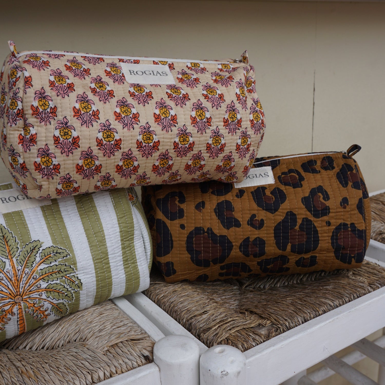 Toiletry bag - Palm stripes