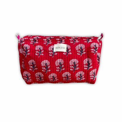 Toiletry bag L - Warm red