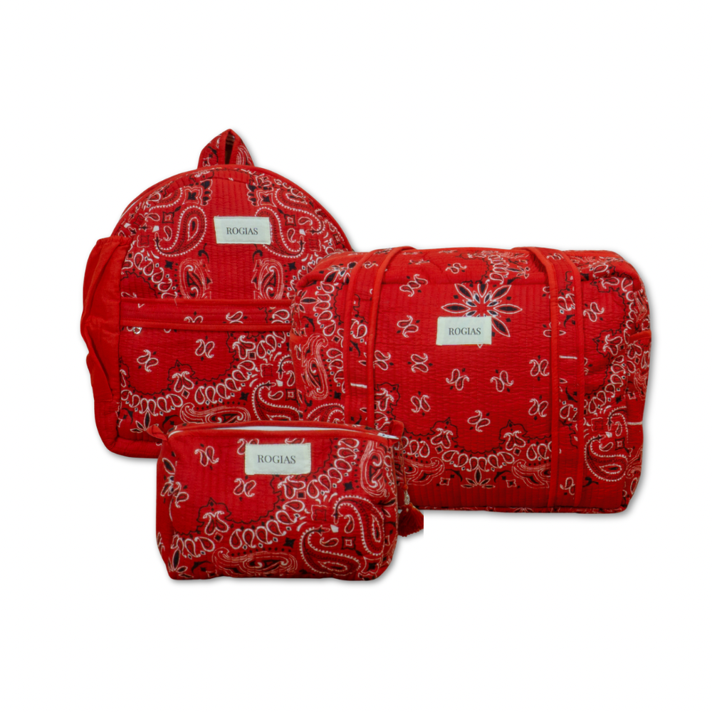Trío de Viaje - Red bandana