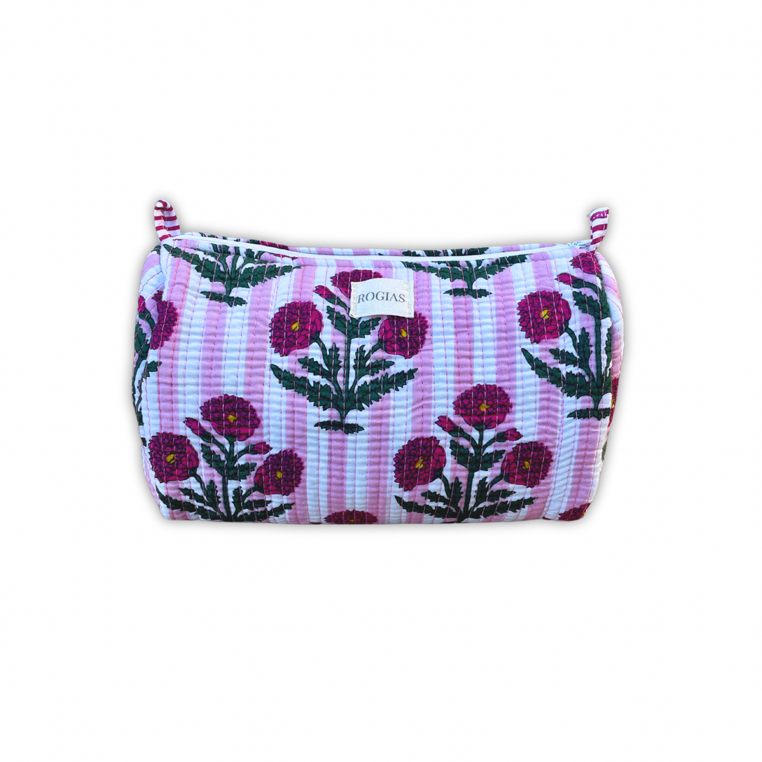 Toiletry bag M - Pink stripes