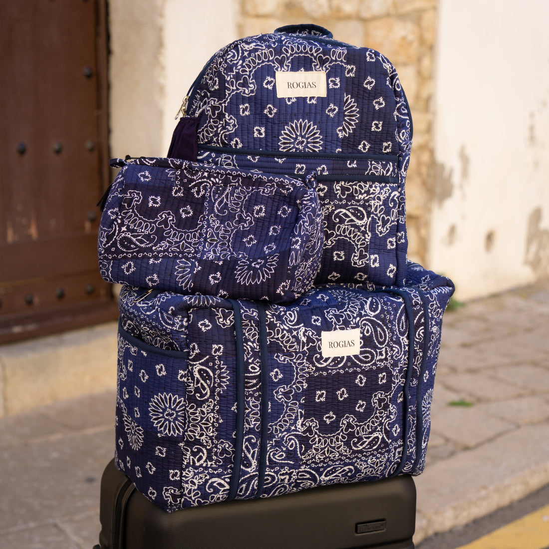Travel Trio - Navy Bandana