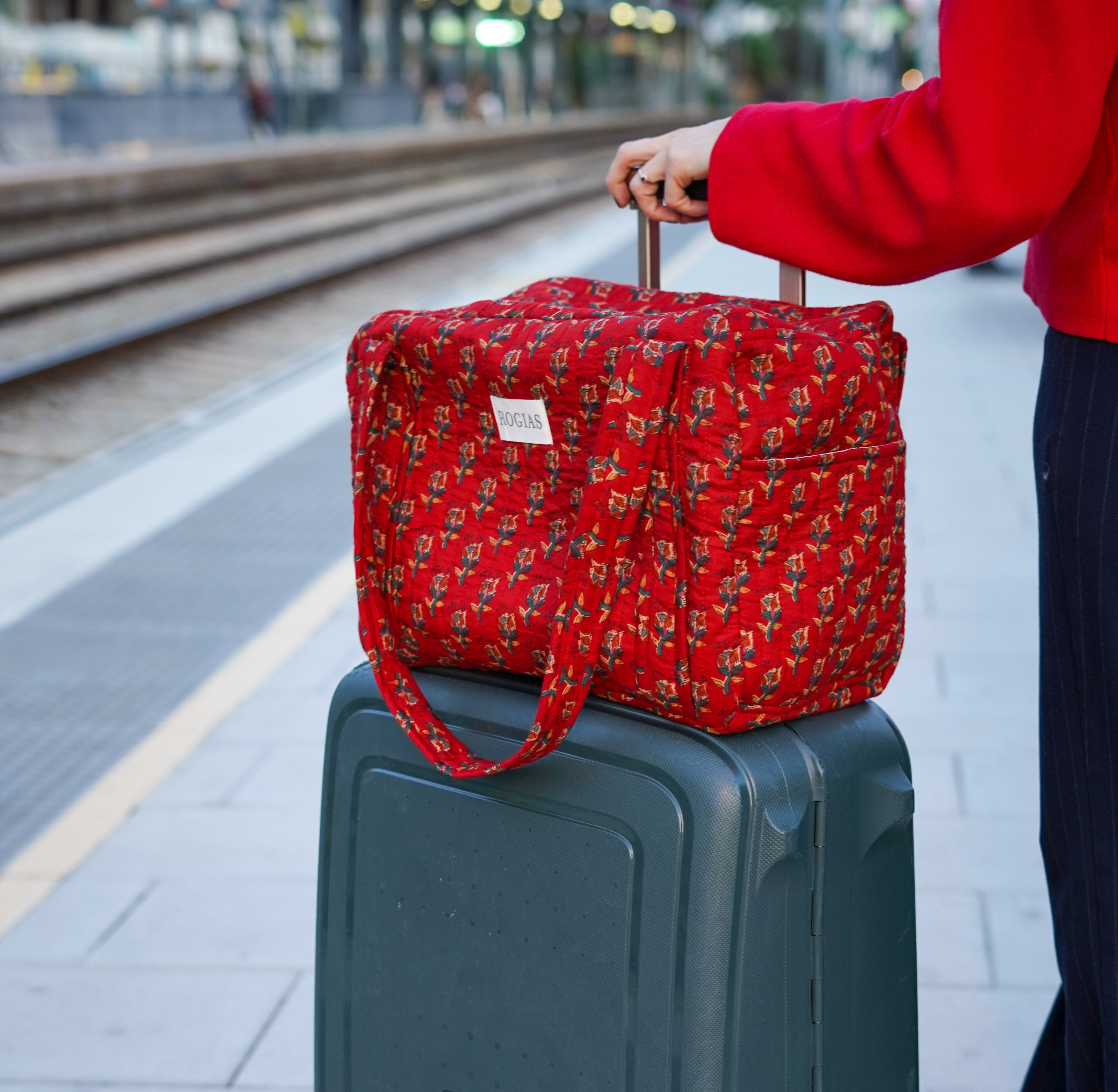 ROGIAS Travel bag - Mediterranean red