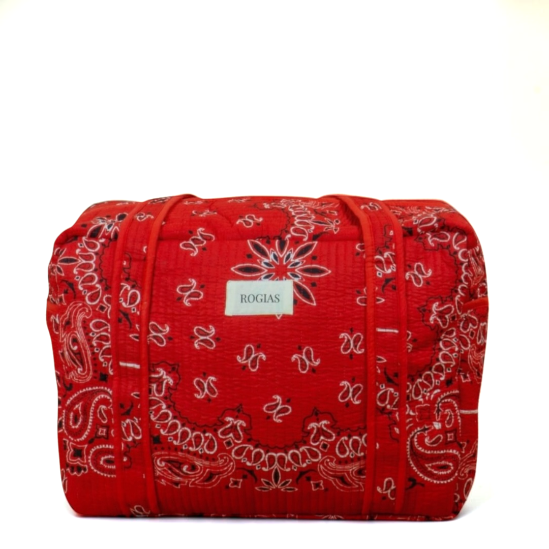 Carry-on travel bag 40x30x20 cm - Red bandana