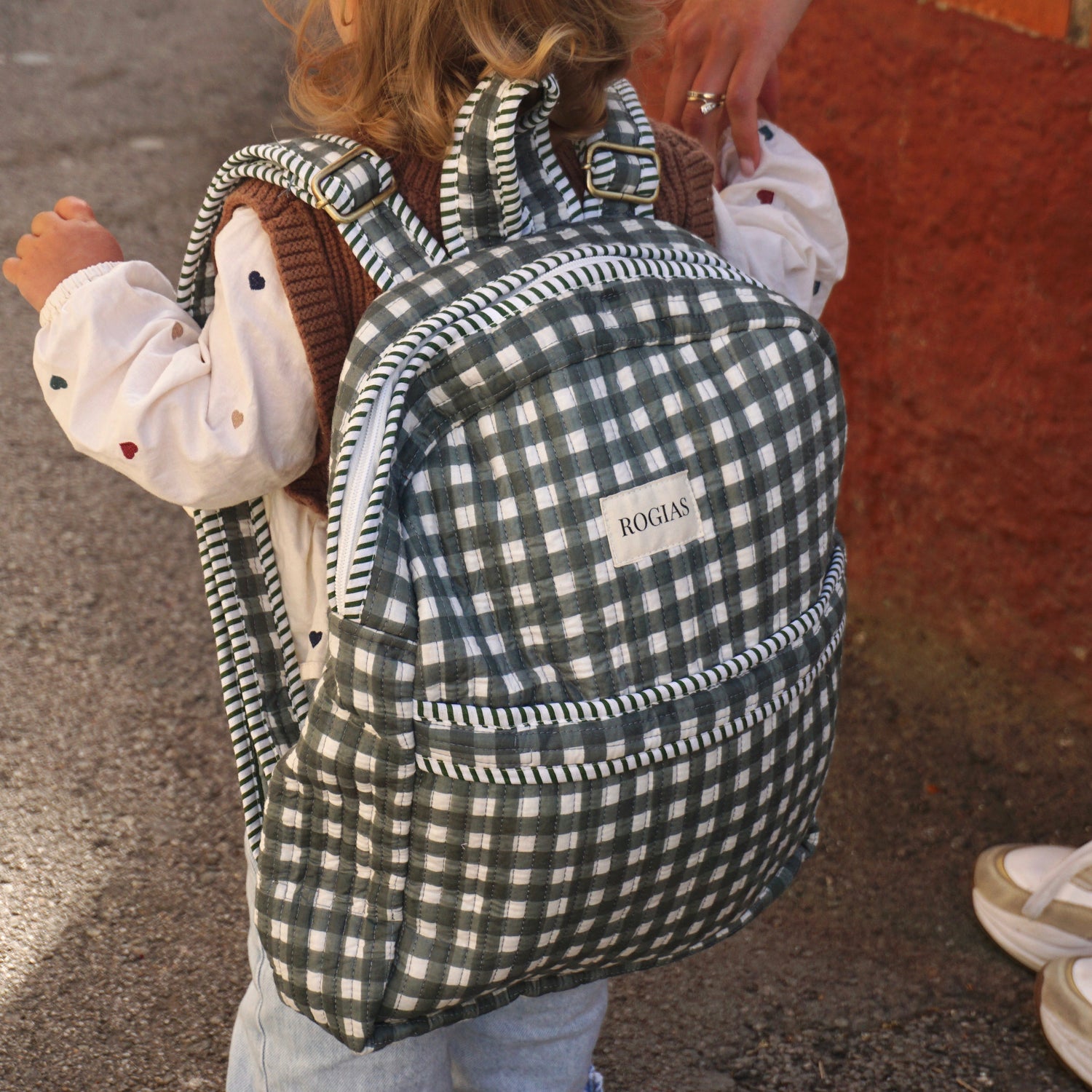 Backpack - Sage Vichy
