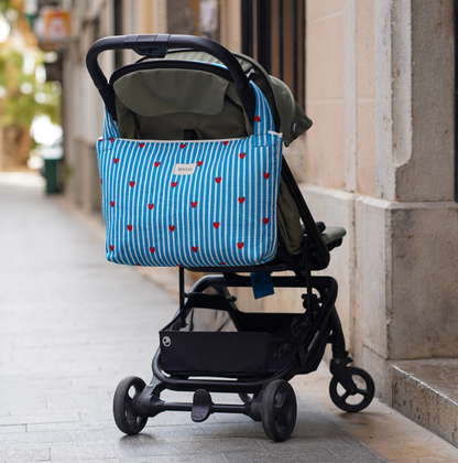 ROGIAS Mom Bag - Stripes &amp; hearts (+ free matching kids bag)