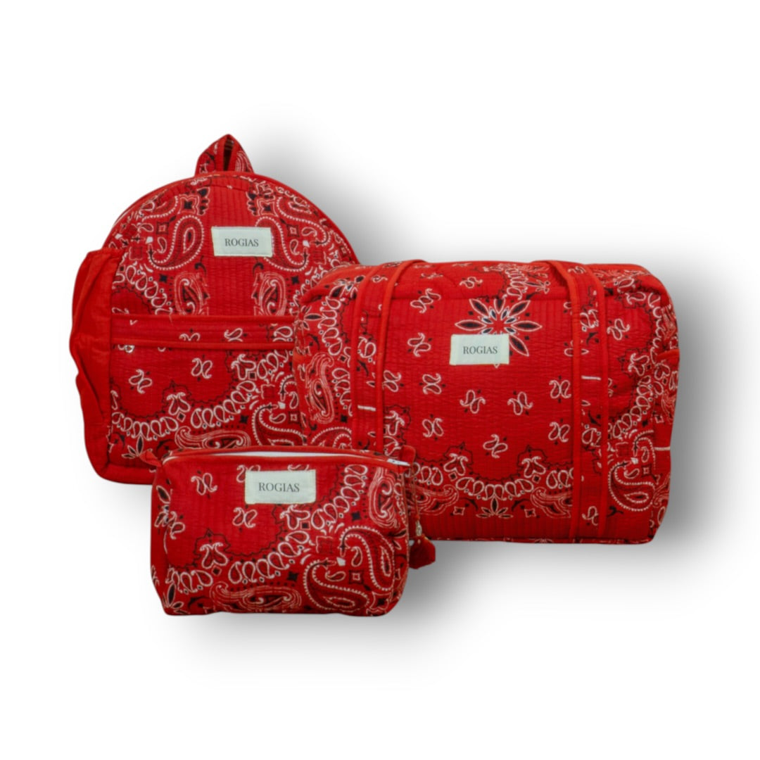 Trío de Viaje - Red bandana