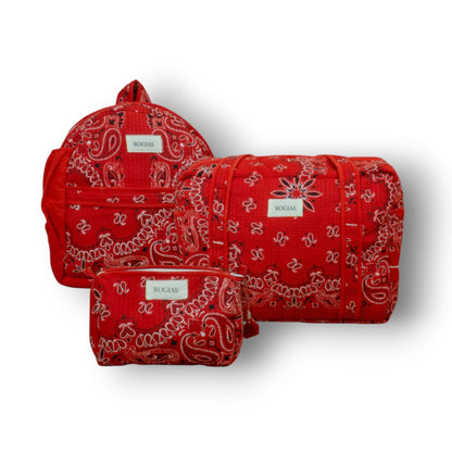 Trío de Viaje - Red bandana