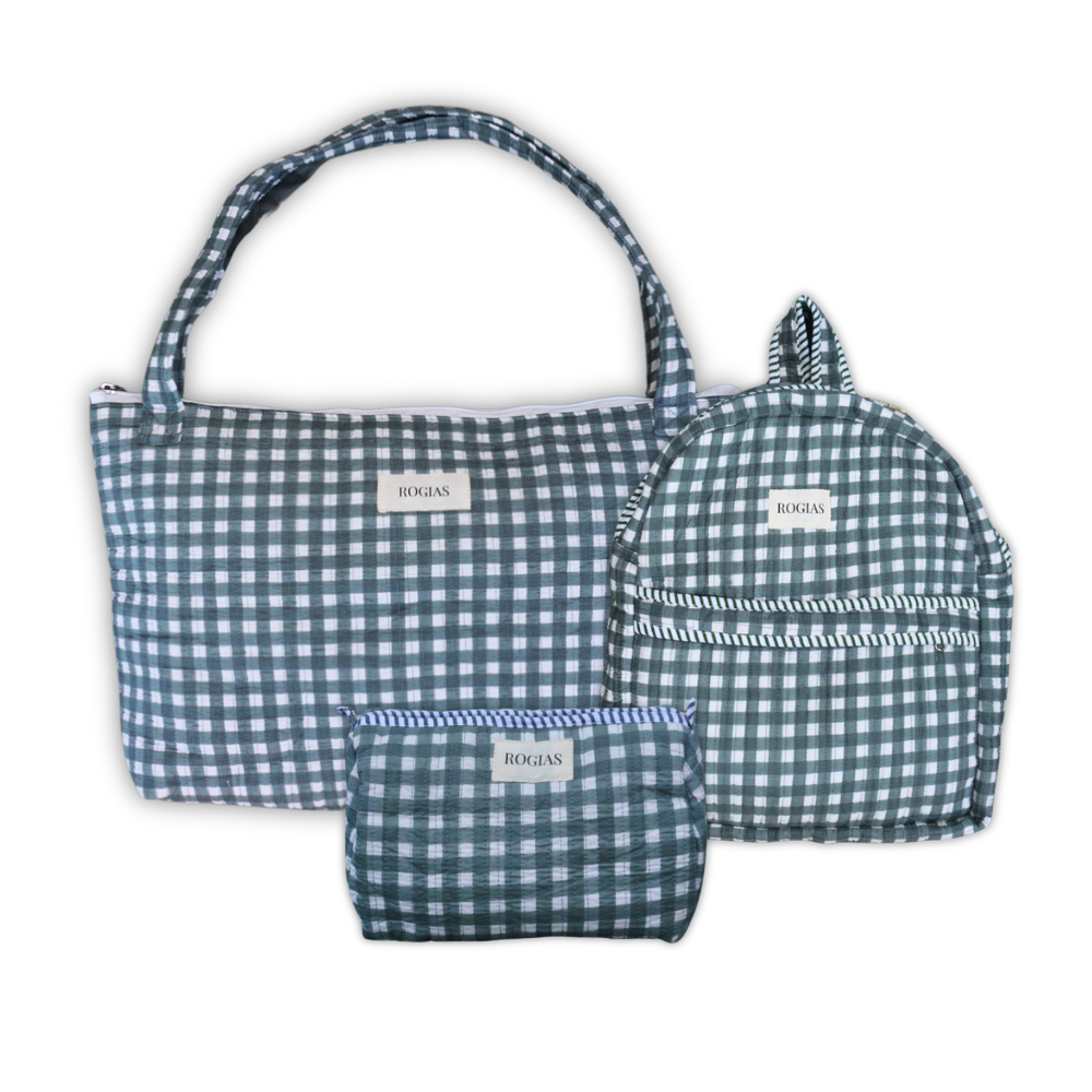 Mini &amp; Mom family bundle - Sage Vichy