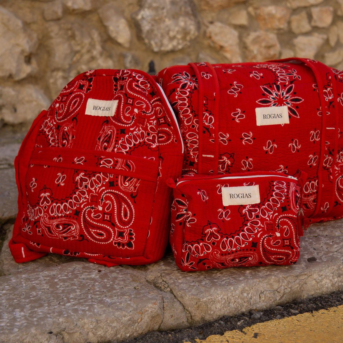Trío de Viaje - Red bandana