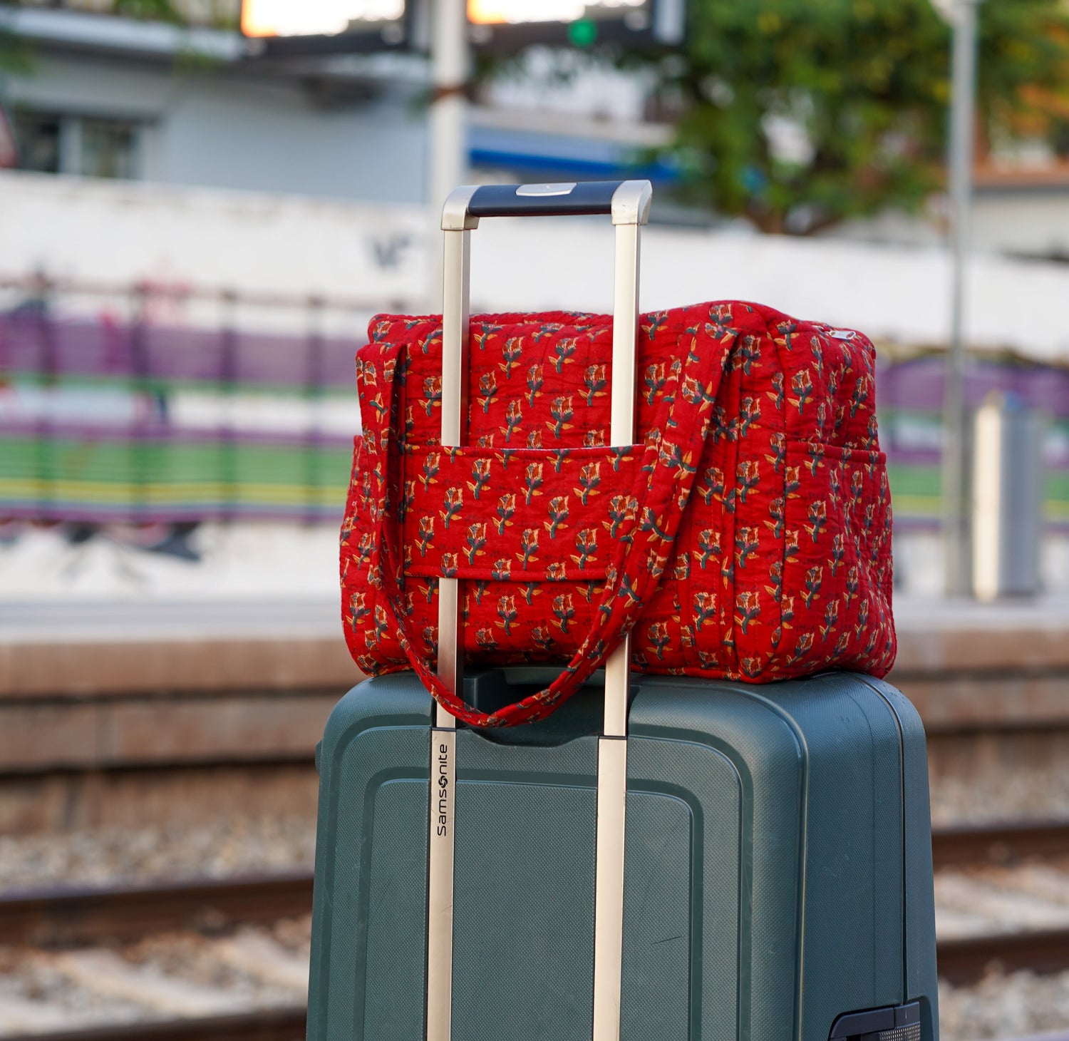 ROGIAS Travel bag - Mediterranean red