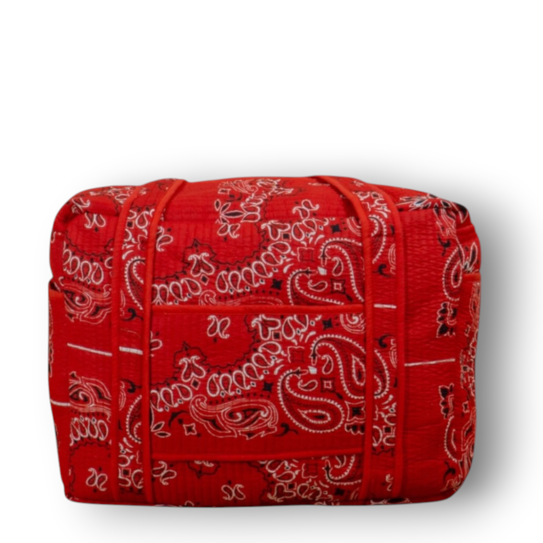 Carry-on travel bag 40x30x20 cm - Red bandana