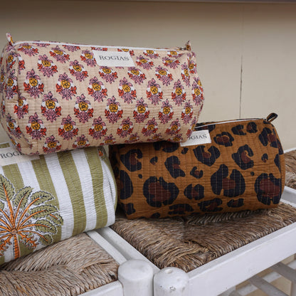 Toiletry bag - Floral beige