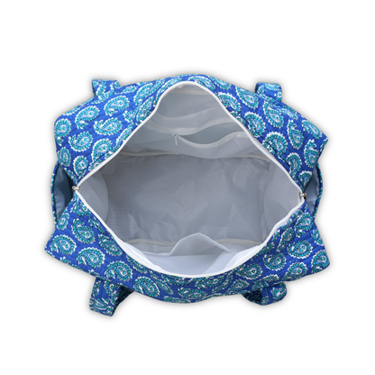 Carry-on travel bag 40x30x20 cm - Ocean Paisley