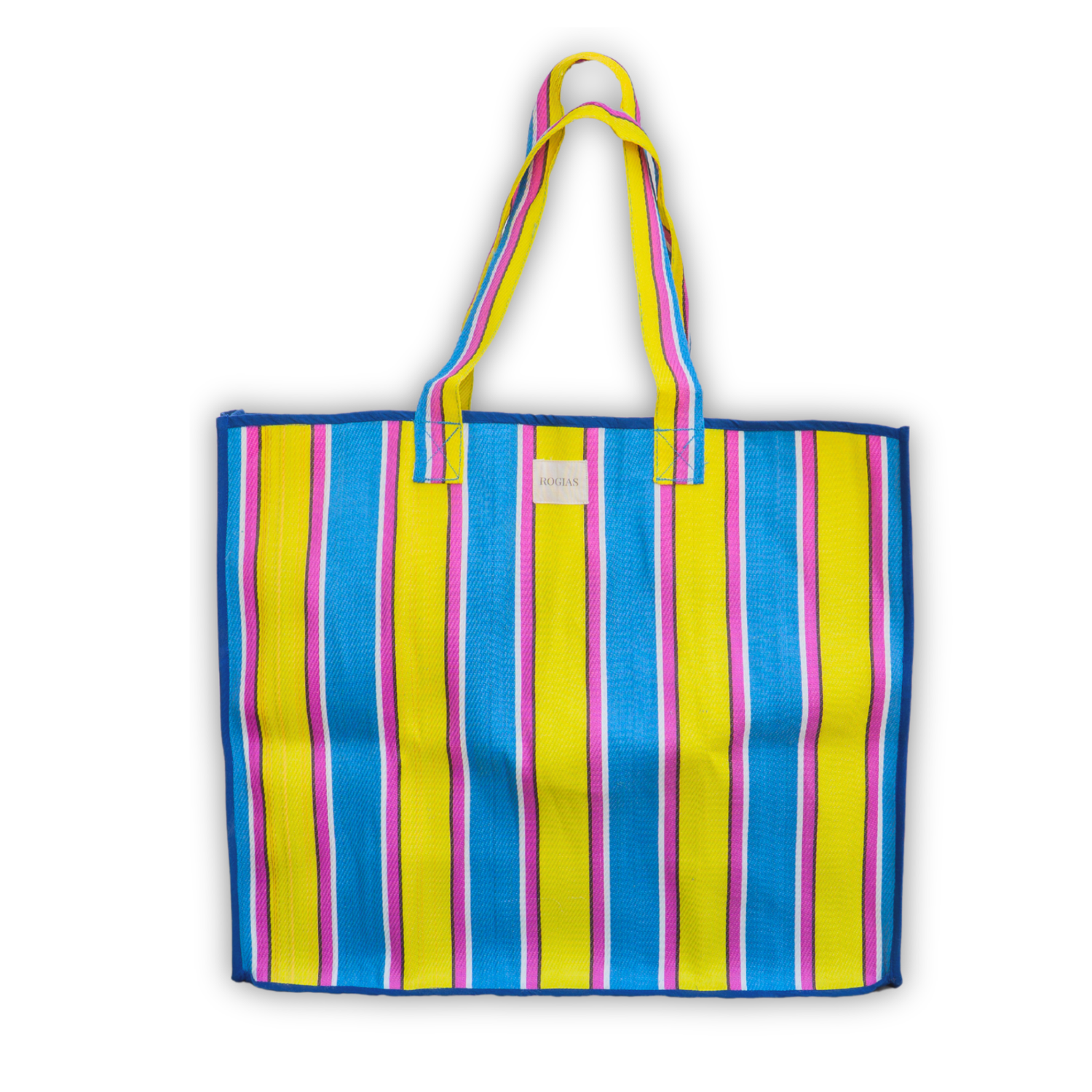 XL Nylon Beach Tote - Azure Blue