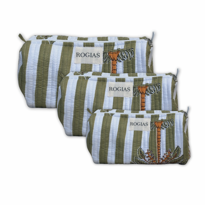 Toiletry bag - Palm stripes